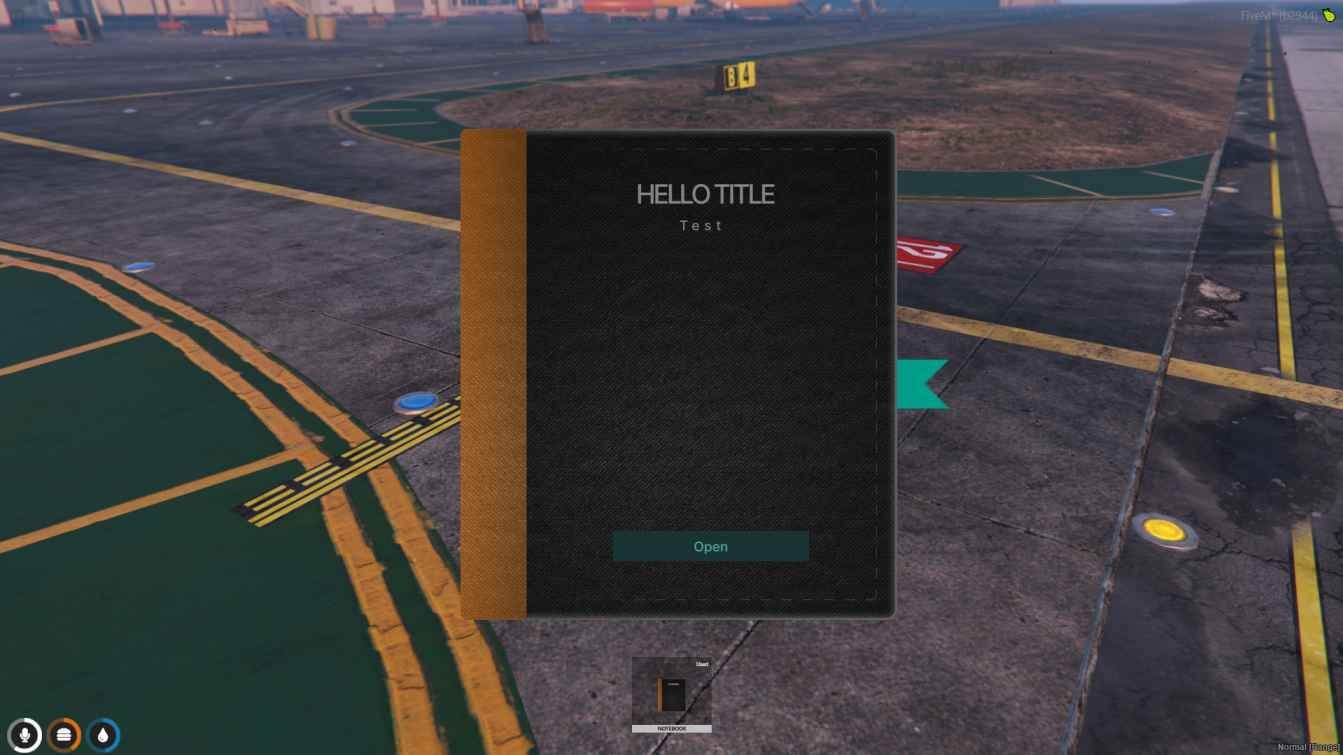 FiveM Notepad Script